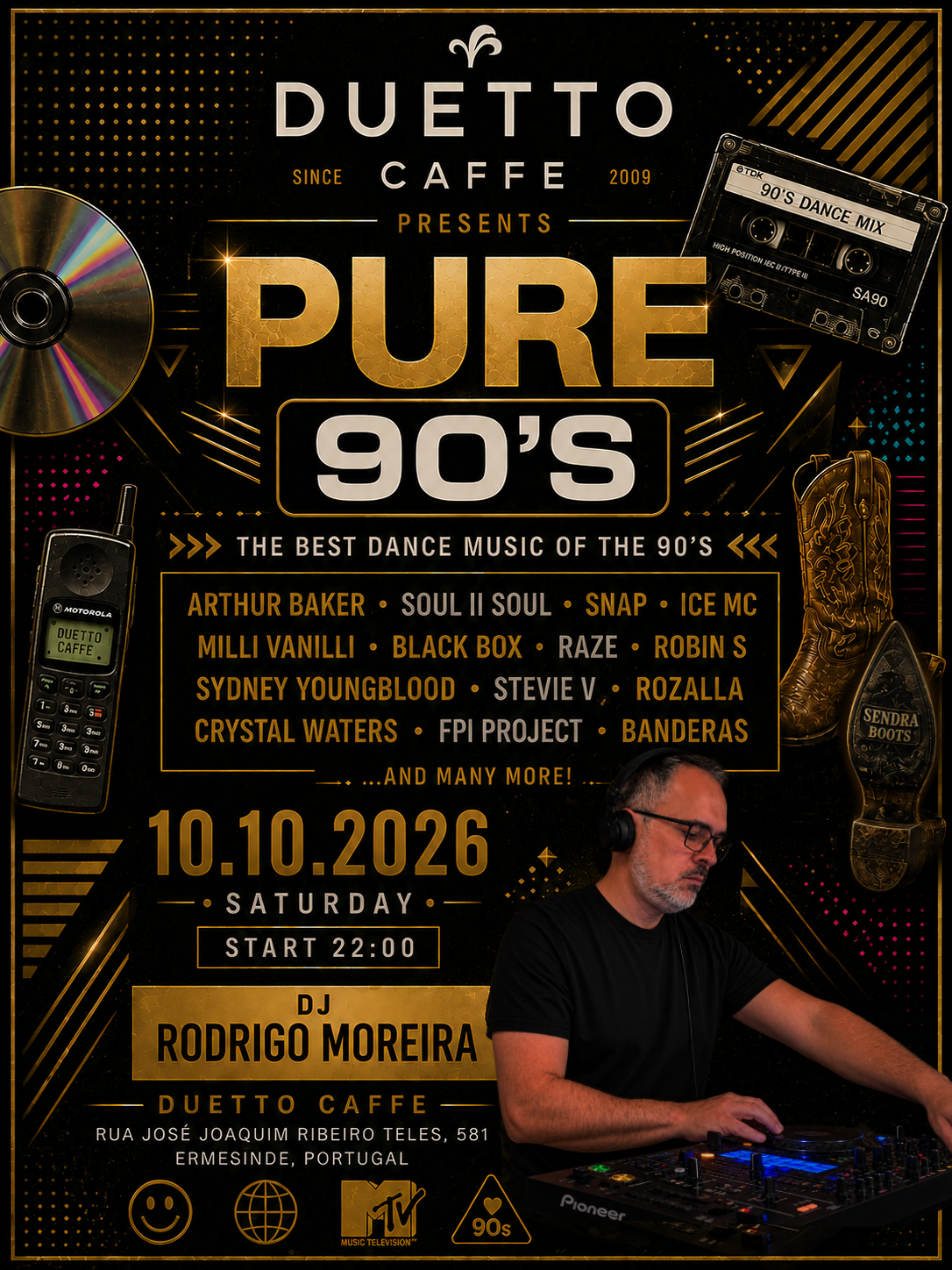 Pure 90's — 10 October 2026 at Duetto Caffe